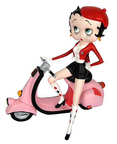 Betty Boop On Scooter Pink